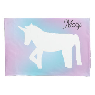Rainbow Unicorn Pillow Case