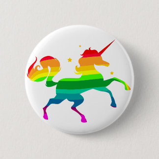 Rainbow Unicorn Pinback Button