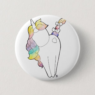 Rainbow Unicorn Pinback Button