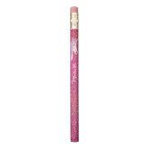 Pink glitter pencils with personalized name