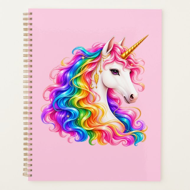 Rainbow Unicorn Planner (Front)