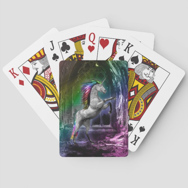 Rainbow Unicorn Playing Cards (Back)