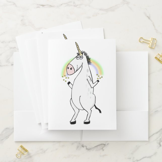 Rainbow Unicorn Pocket Folder (In Situ)