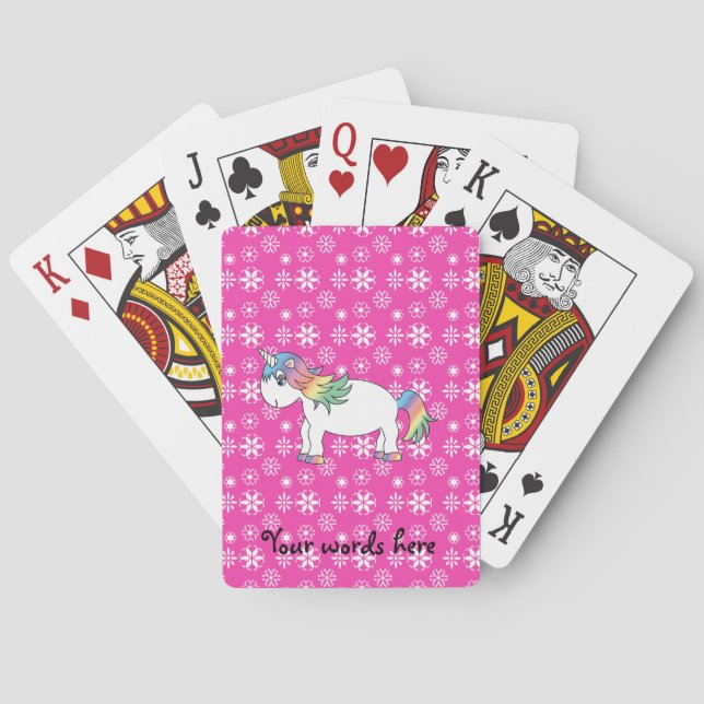 Rainbow unicorn poker cards (Back)
