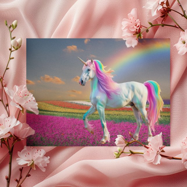 Rainbow Unicorn Postcard (Creator Uploaded)
