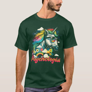 Rainbow Unicorn Psychologist T-Shirt