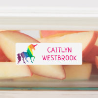 Rainbow Unicorn School Daycare Waterproof Kids