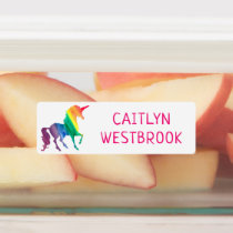 Rainbow Unicorn School Daycare Waterproof Kids Kids' Labels