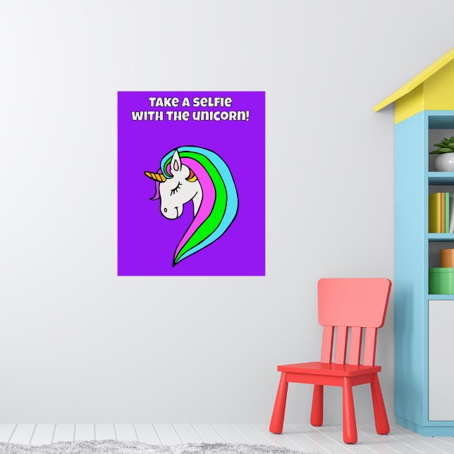 Rainbow Unicorn Selfie Station Poster (Nursery 1)