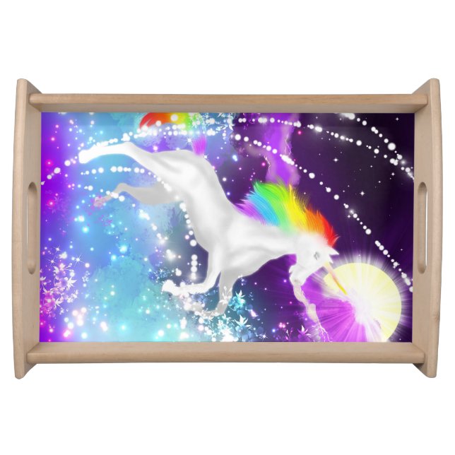 Rainbow Unicorn Serving Tray (Front)