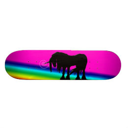 Rainbow Unicorn Skateboard Deck