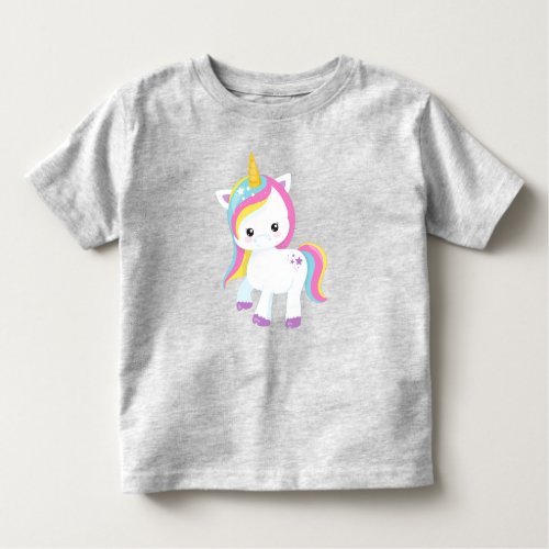 Rainbow Unicorn Star Cute Unicorn Magic Unicorn Toddler T_shirt