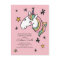 Rainbow Unicorn Stars Birthday Invitation