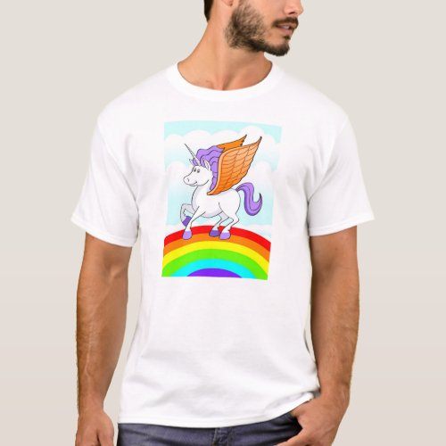Rainbow Unicorn T_Shirt