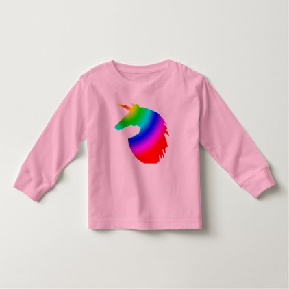 Rainbow unicorn toddler t-shirt