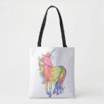 Rainbow Unicorn Tote Bag at Zazzle