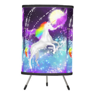 Rainbow Unicorn Tripod Lamp