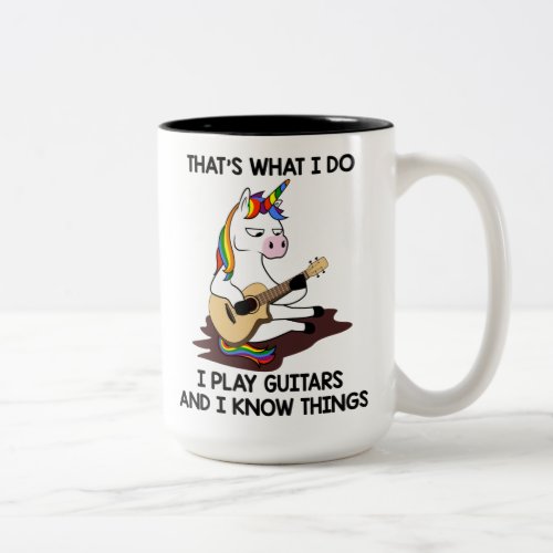 Rainbow Unicorn Unicorn Gift Thats What I Do Two_Tone Coffee Mug