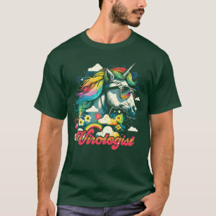 Rainbow Unicorn Virologist T-Shirt