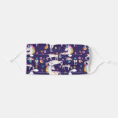 Rainbow Unicorns Adult Cloth Face Mask (Front, Folded)