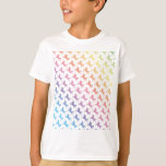 Rainbow Unicorns T-shirt at Zazzle