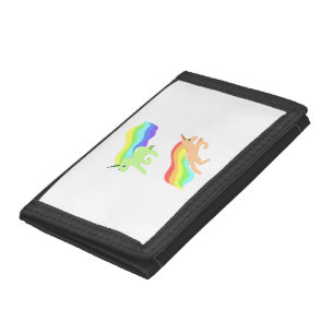 Rainbow Unicorns Trifold Wallet