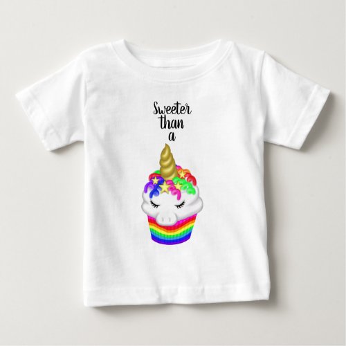 Rainbow UniCupcake BabyT Baby T_Shirt