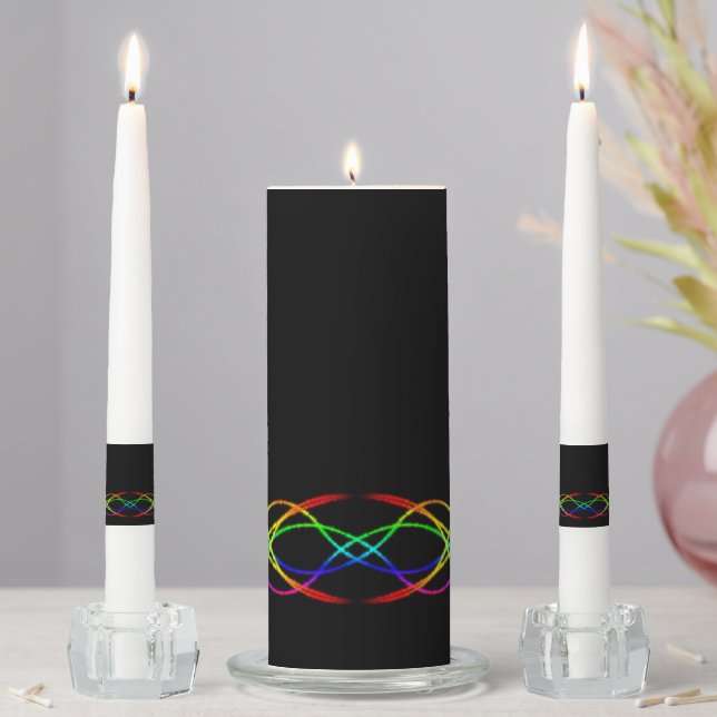 Rainbow Unity Candle Set (In Situ)