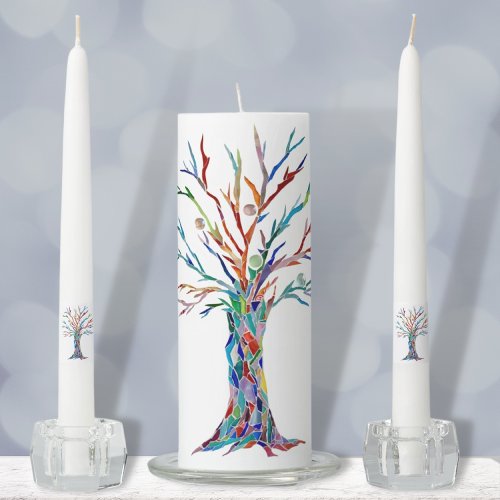 Rainbow Unity Candle Set