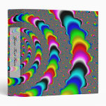 Rainbow Universe - Fractal Art 3 Ring Binder