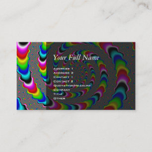 Rainbow Universe - Fractal Art Business Card