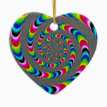 Rainbow Universe - Fractal Art Ceramic Ornament
