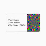 Rainbow Universe - Fractal Art Label