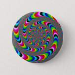 Rainbow Universe - Fractal Art Pinback Button