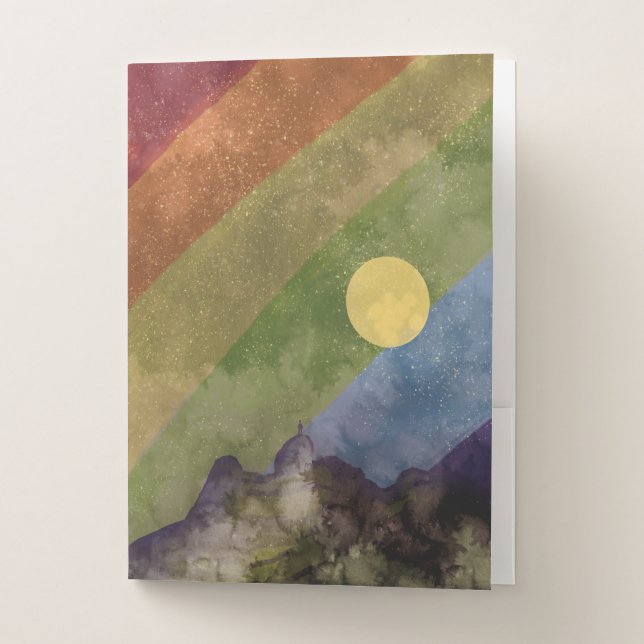 Rainbow universe pocket folder (Front)
