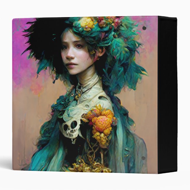 Rainbow Urchin 2 Fantasy Sci-Fi 3 Ring Binder (Back/Spine)