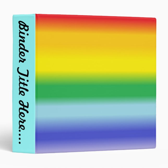 Rainbow v1 - 1.5" 3 ring binder (Front/Spine)