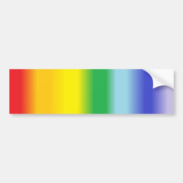 Rainbow v1 bumper sticker (Front)