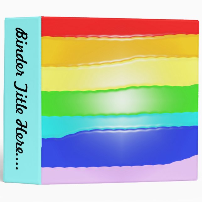 Rainbow v2 - 2" 3 ring binder (Front/Spine)
