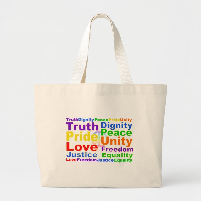 Rainbow Values bag (Front)