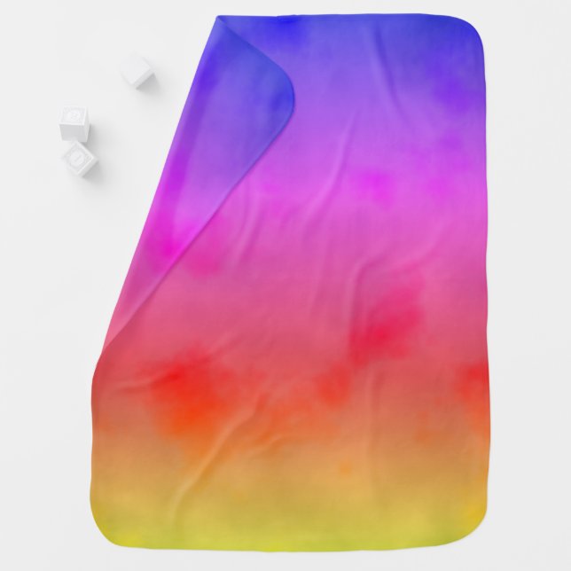 Rainbow Vapor Baby Blanket (In Situ)