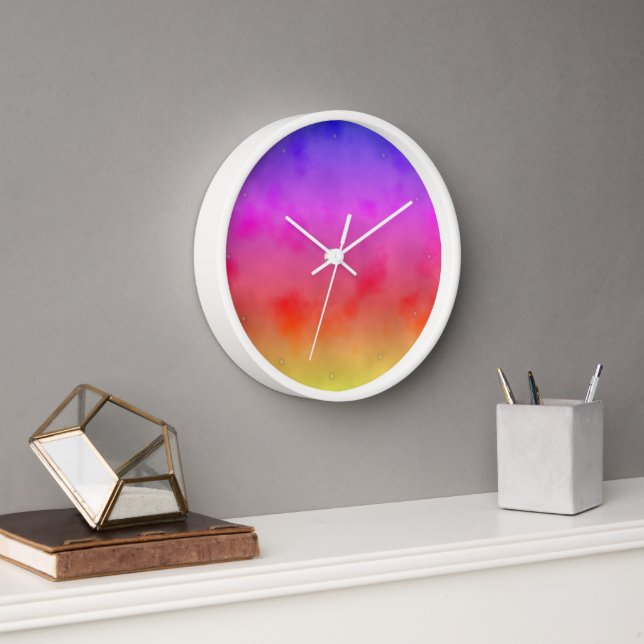 Rainbow Vapor Clock (Office)