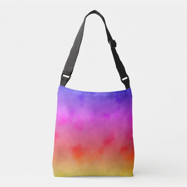 Rainbow Vapor Crossbody Bag (Front)