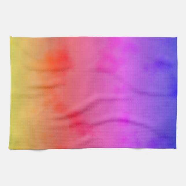 Rainbow Vapor Kitchen Towel (Horizontal)