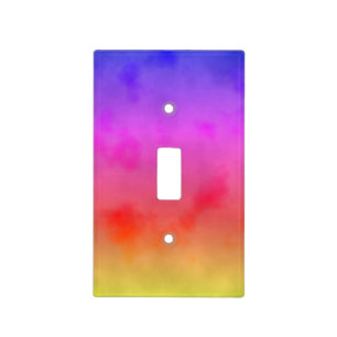 Rainbow Vapor Light Switch Cover