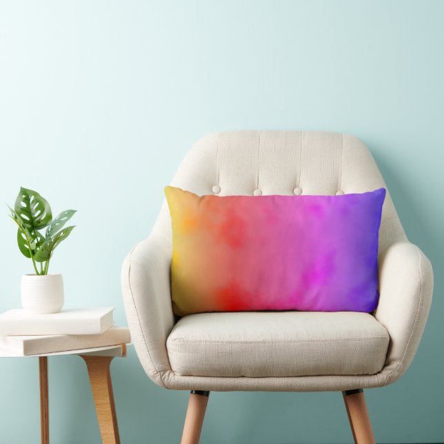 Rainbow Vapor Lumbar Pillow (Chair)