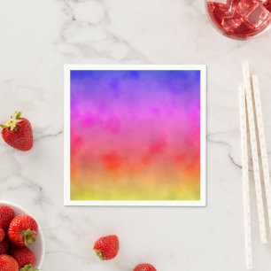 Rainbow Vapor Napkins