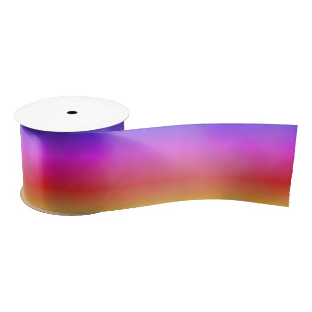 Rainbow Vapor Satin Ribbon (Spool)