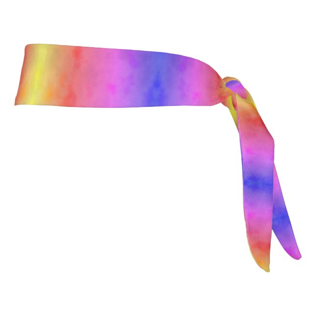 Rainbow Vapor Tie Headband (Rotate 90)