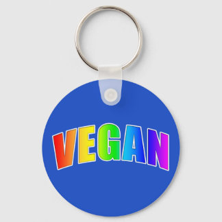 Rainbow Vegan Keychain